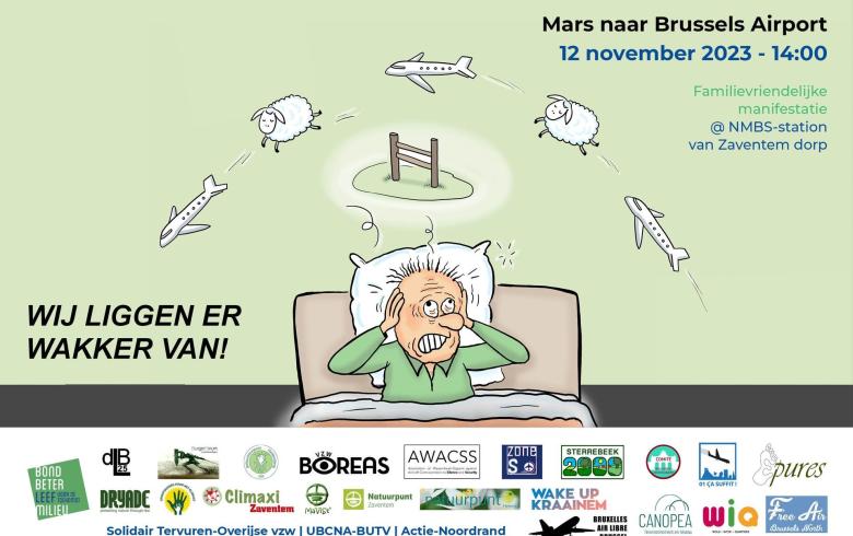 Mars voor een leefbare omgeving rond Brussels Airport 12/11/2023